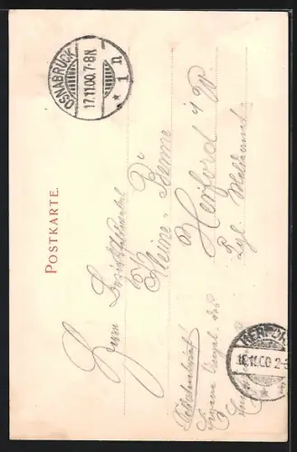 AK Osnabrück, Dom aus der Vogelschau