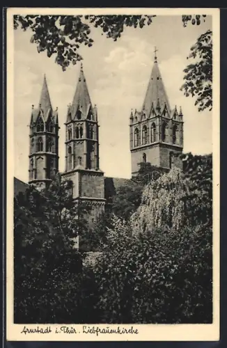 AK Arnstadt, Partie an der Liebfrauenkirche