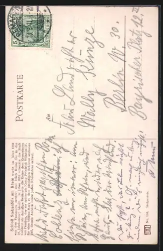 AK Schloss Stolzenfels am Rhein