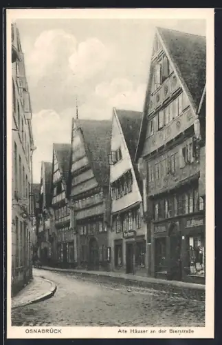 AK Osnabrück, Alte Häuser an der Bierstrasse