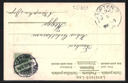 Passepartout-Lithographie Karlsruhe, Marktplatz