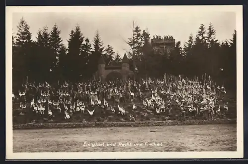 AK Nettelstedt, Heimatschauspiel Götz von Berlichingen, Freilichtaufführung