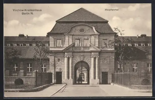 AK Berlin-Wedding, Virchow-Krankenhaus, Hauptportal