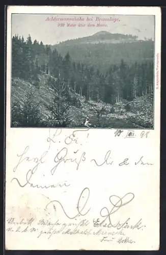 AK Braunlage, Achtermannshöhe, Waldlandschaft