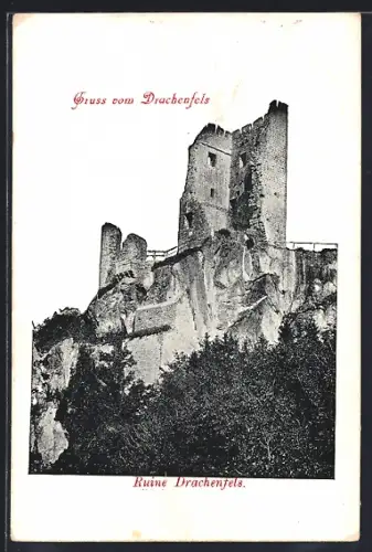 AK Drachenfels, Ruine Drachenfels