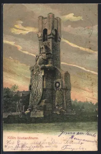 AK Köln-Marienburg, Bismarckturm