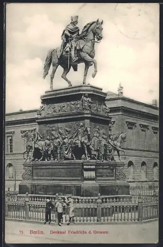 AK Berlin, Denkmal Friedrichs des Grossen