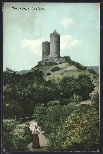AK Saaleck / Saale, Burgruine Saaleck