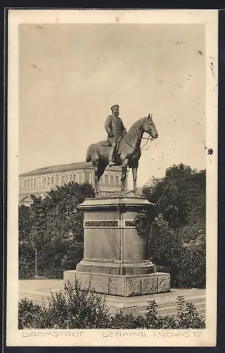 AK Darmstadt, Denkmal Ludwig IV