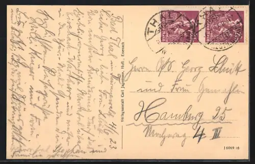 AK Ruhla, Blick vom Dornsenberg