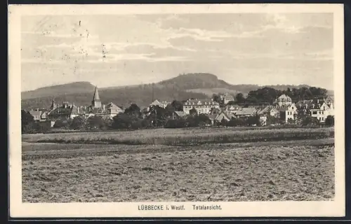 AK Lübbecke, Totalansicht mit Kirche