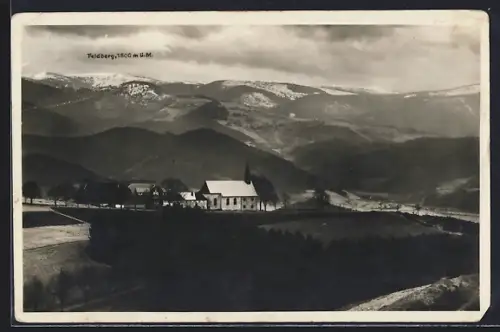 AK Maria Lindenberg /St. Peter, Kurhaus u. Wallfahrtskapelle mit Feldbergblick