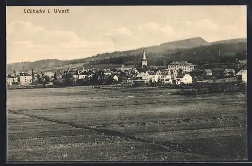 AK Lübbecke i. Westf., Ortsansicht mit Kirche