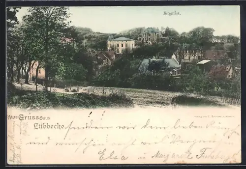 AK Lübbecke, Bergerthor, Ortsansicht