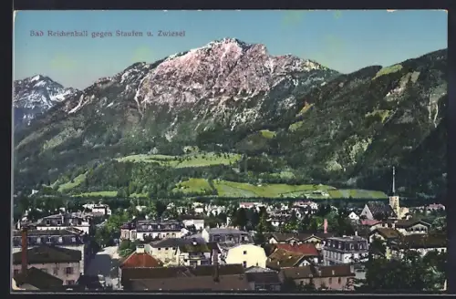 AK Bad Reichenhall, Blick auf Staufen und Zwiesel