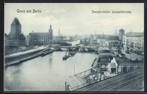 AK Berlin, Dampferstation Jannowitzbrücke