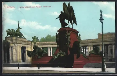 AK Berlin, Nationaldenkmal Kaiser Wilhelm I