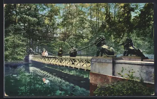 AK Berlin, Löwenbrücke im Tiergarten