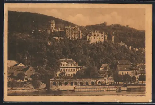 AK Heidelberg, Ort von der Hirschgasse aus