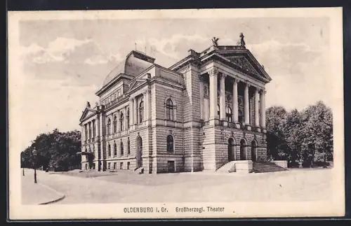 AK Oldenburg / O., Grossherzogl. Theater
