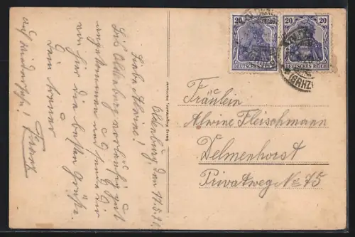 AK Oldenburg / O., Ansicht vom Grossherzogl. Theater