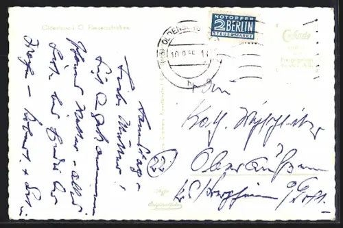 AK Oldenburg i. O., Ortsansicht aus der Luft, Fliegeraufnahme