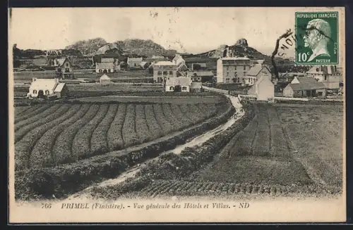 AK Primel /Finistère, Vue générale des Hôtels et Villas