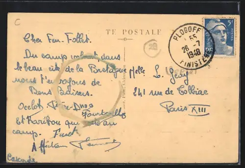 AK Primelin-St-Tugen, Manoir de Lezurec, XVIe s., La Chapelle