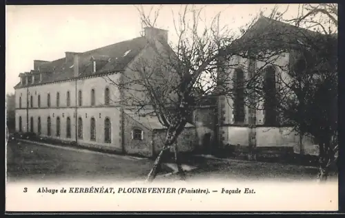 AK Plouneventer /Finistère, Abbaye de Kerbénéat, facade Est