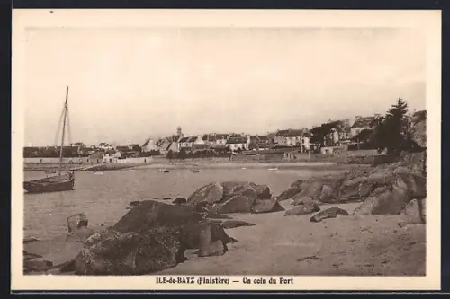 AK Île-de-Batz /Finistère, Un coin du Port