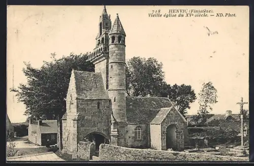 AK Henvic /Finistère, Vieille église du XVe siècle
