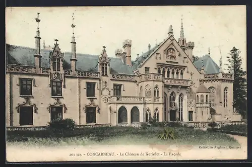 AK Concarneau, Le Château de Kériolet, La Facade