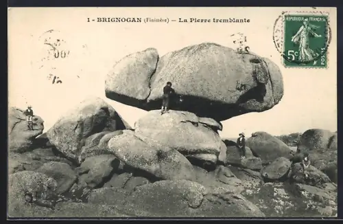 AK Brignogan /Finistère, La Pierre tremblante
