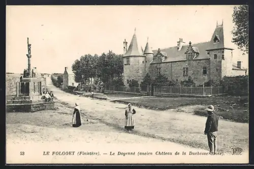 AK Le Folgoët /Finistère, Le Doyenné, ancien Château de la Duchesse Anne