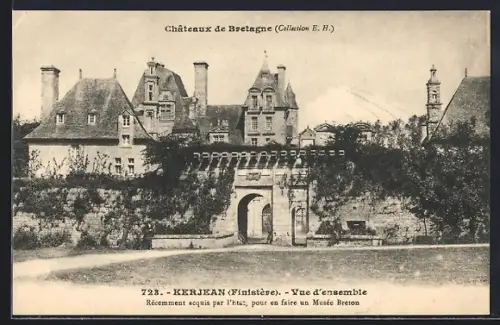 AK Kerjean /Finistère, Vue d`ensemble du château récemment acquis pour un Musée Breton