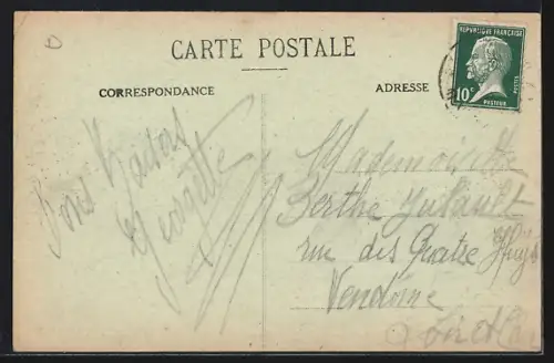 AK Douelan, Le Port avec voiliers et maisons en bord de rivière