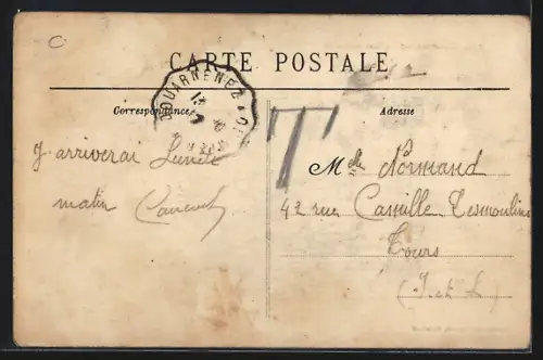 AK Douarnenez, Pors-en-Eostic, Vue sur le paysage côtier et bâtiments au bord de l`eau