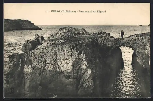 AK Ouessant /Finistère, Pont naturel de Talgrac`h