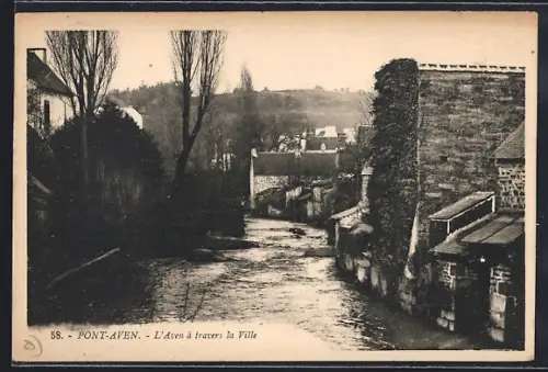 AK Pont-Aven, L`Aven à travers la Ville