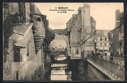 AK Quimper, Tourelles et Vieilles Maisons sur le Steïr
