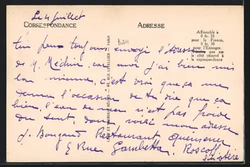 AK Roscoff /Finistère, Vue générale de Sainte-Barbe et du Fort Bloscon