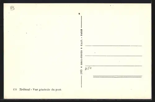 AK Tréboul, Vue générale du port