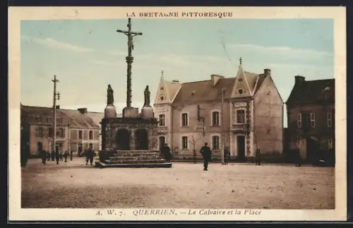 AK Querrien, Le Calvaire et la Place