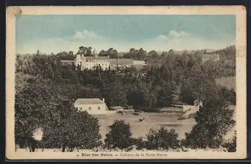 AK Riec-sur-Belon, Château de la Porte-Neuve et paysage environnant