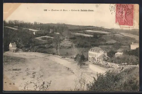 AK Sainte-Anne, Grève de Sainte-Anne avec vue sur la campagne environnante