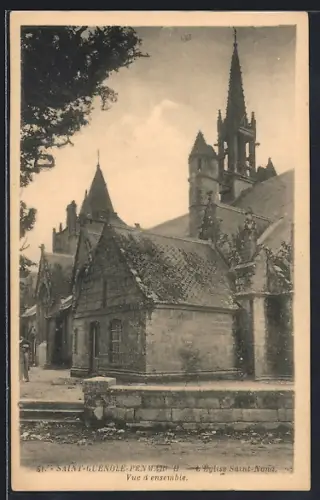 AK Saint-Guénolé-Penmarch, Église Saint-Nona, vue d`ensemble