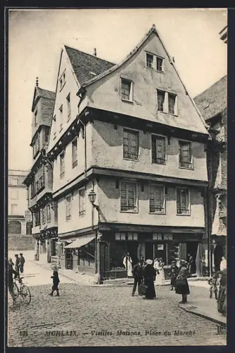 AK Morlaix, Vieilles Maisons, Place du Marché