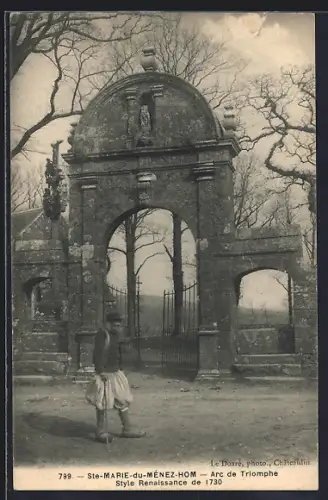 AK Ste-Marie-du-Ménez-Hom, Arc de Triomphe, Style Renaissance de 1730
