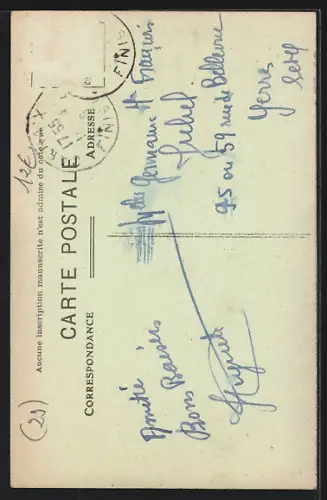 AK Carhaix, Statue de La Tour d`Auvergne avec des enfants devant la clôture