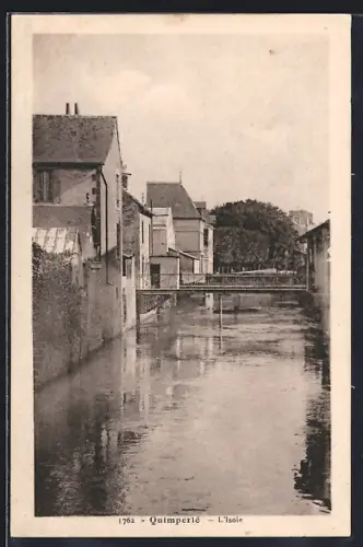 AK Quimperlé, L`Isole et les maisons en bord de rivière